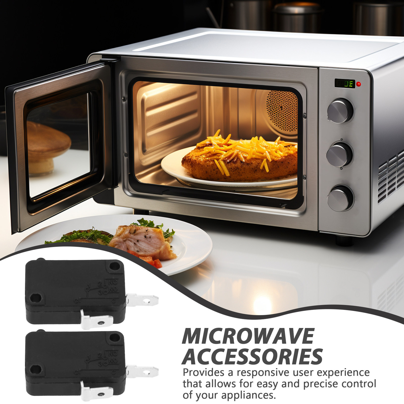 Microwave Oven - 2 micro-interrupteurs à 2 broches, normalement