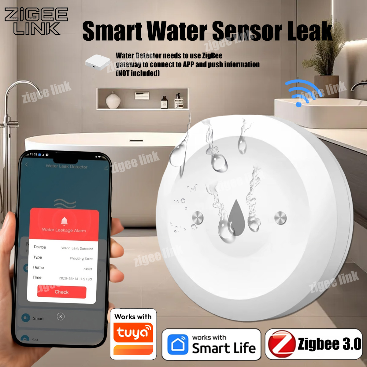 Kitchen Appliances Video - Capteur intelligent de fuite d'eau pour