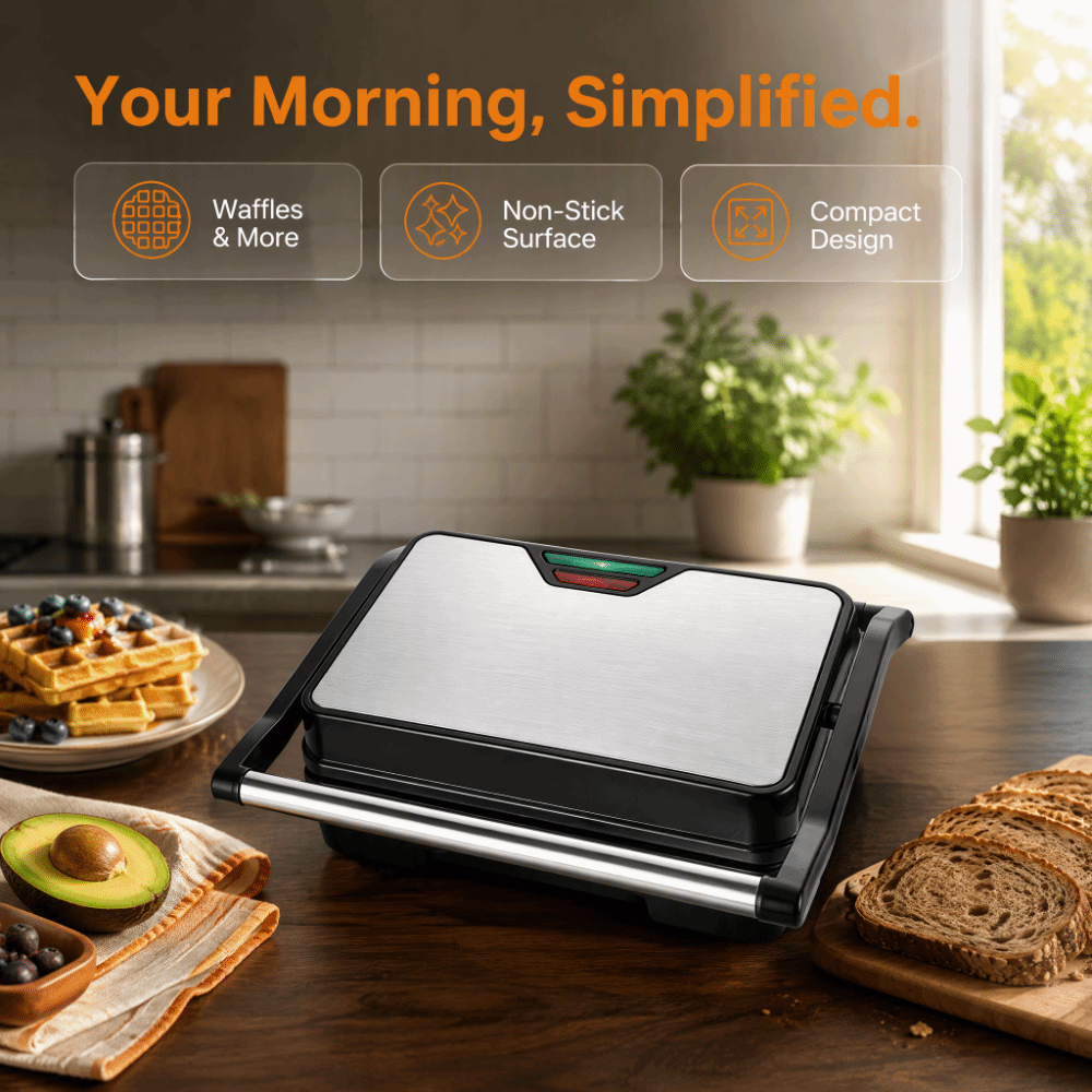 Toaster - Grille-pain à sandwich antiadhésif multifonctionnel, appareil