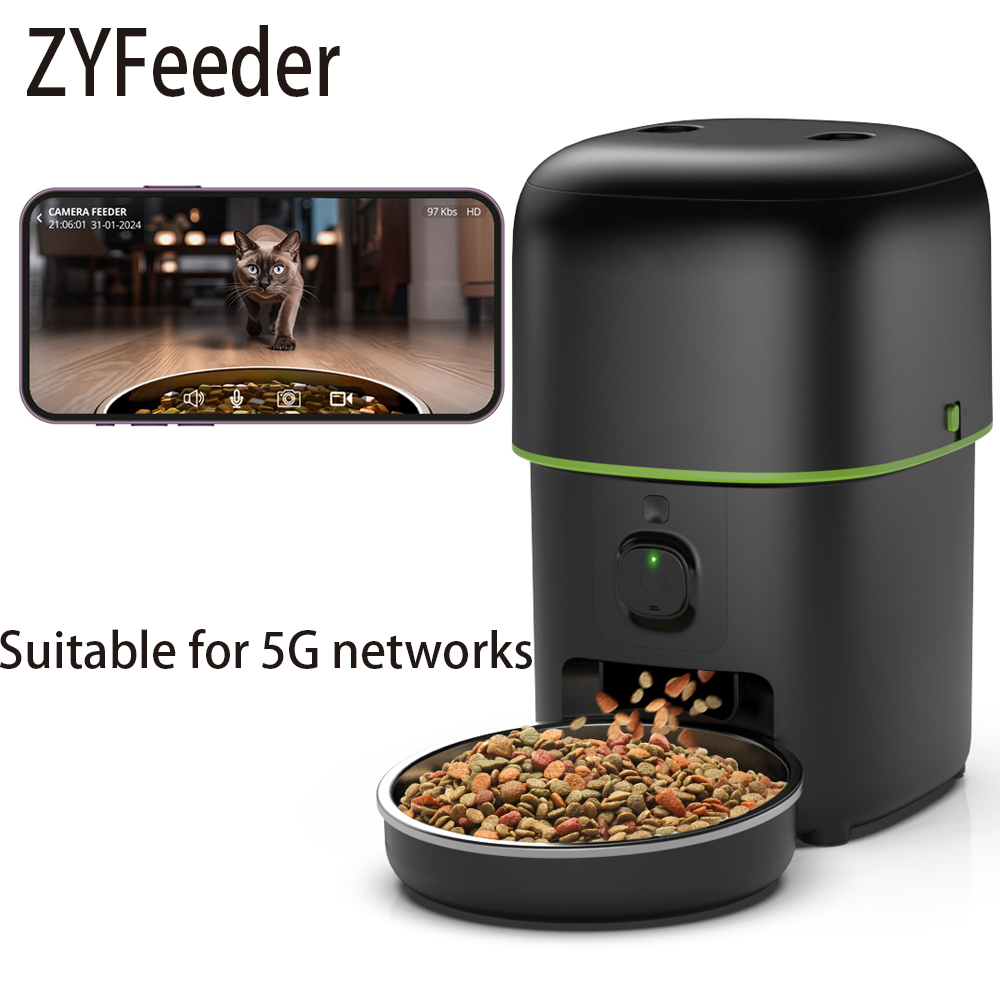 Kitchen Appliances Video - 2L 5G caméra mangeoire pour animaux
