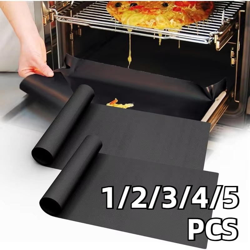 Microwave Oven - Tapis de Barbecue noir, 1/2/3/4/5 pièces,