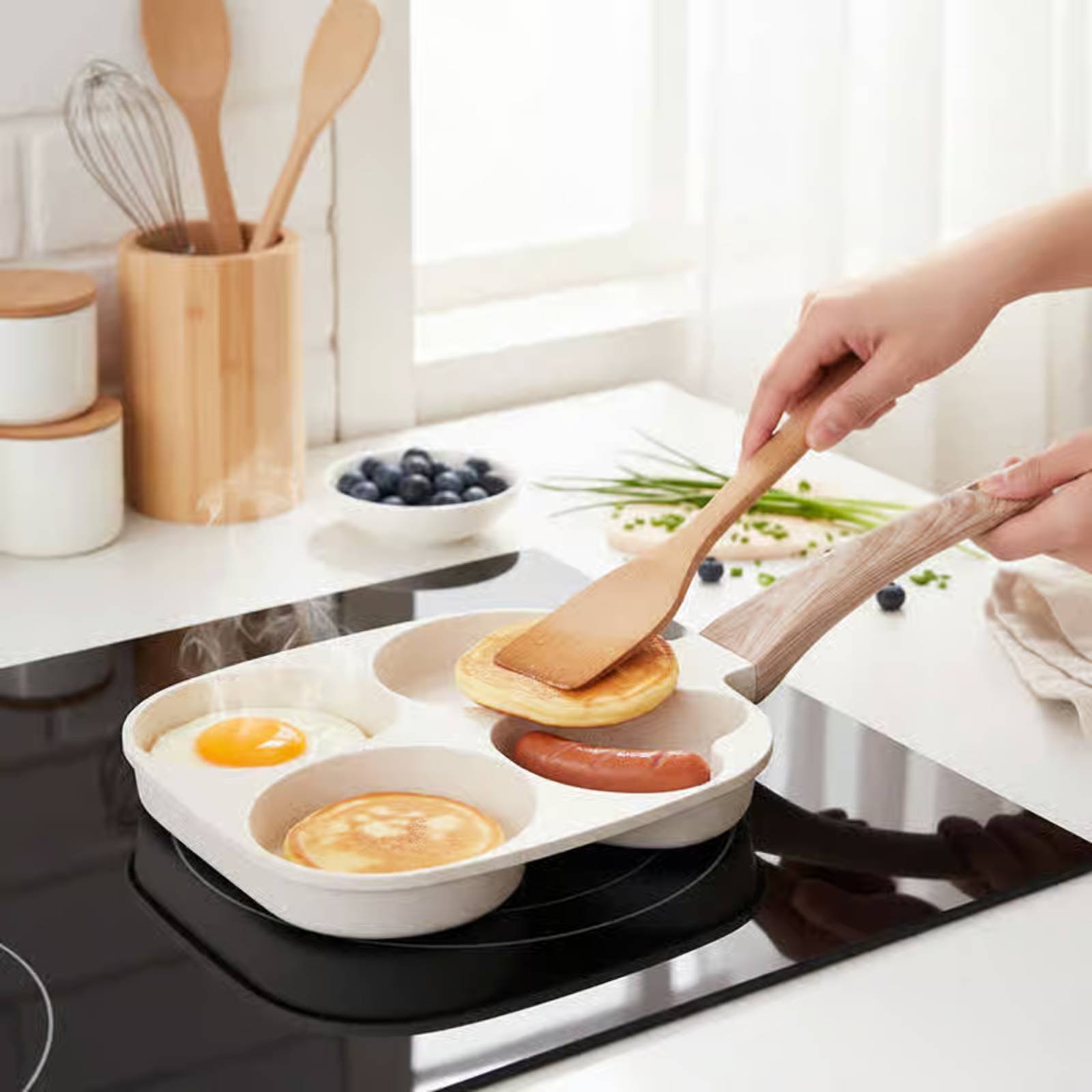 Poêle à petit-déjeuner antiadh - Induction Cooker avis et prix