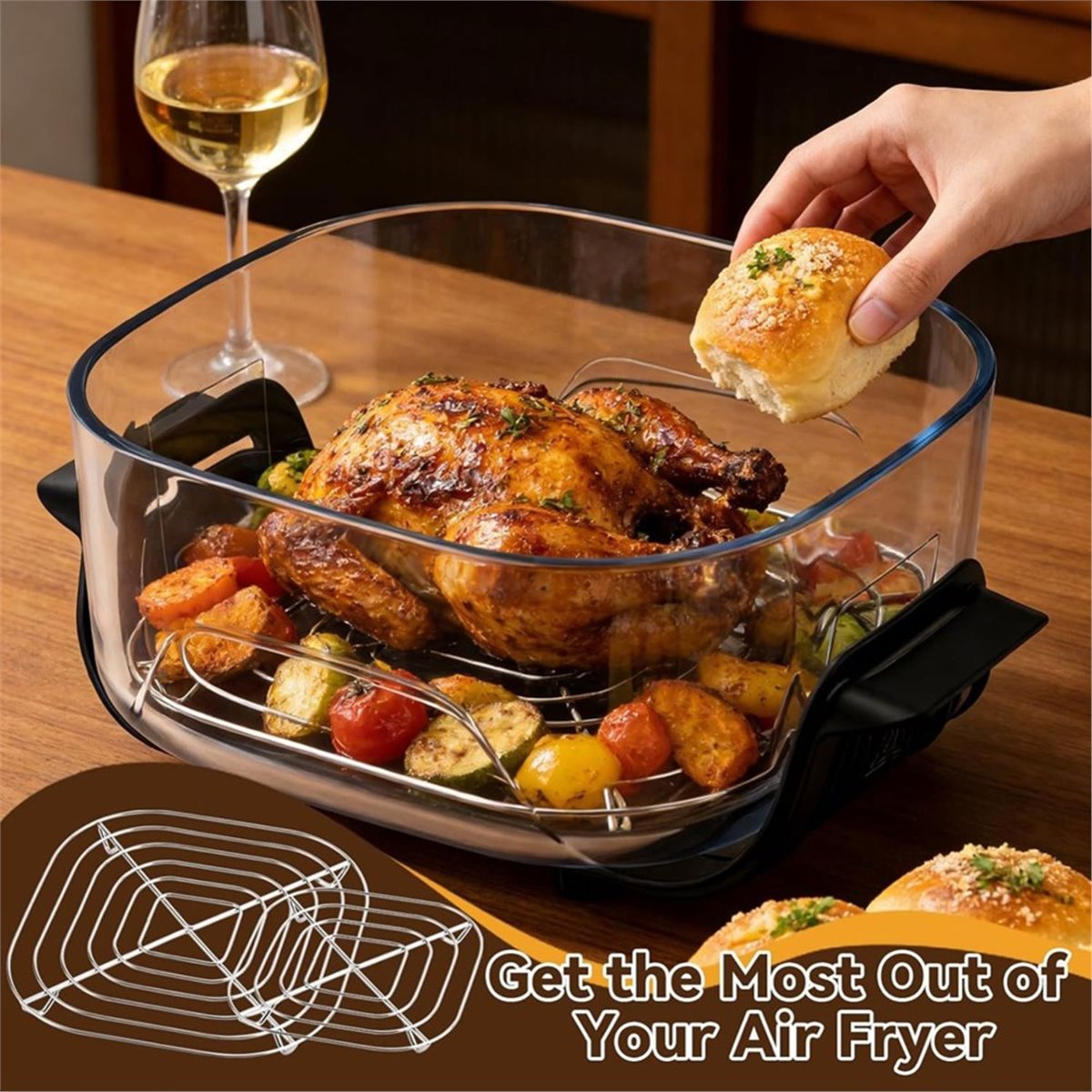 mise à jour. 3 supports en aci - Air Fryer avis et prix