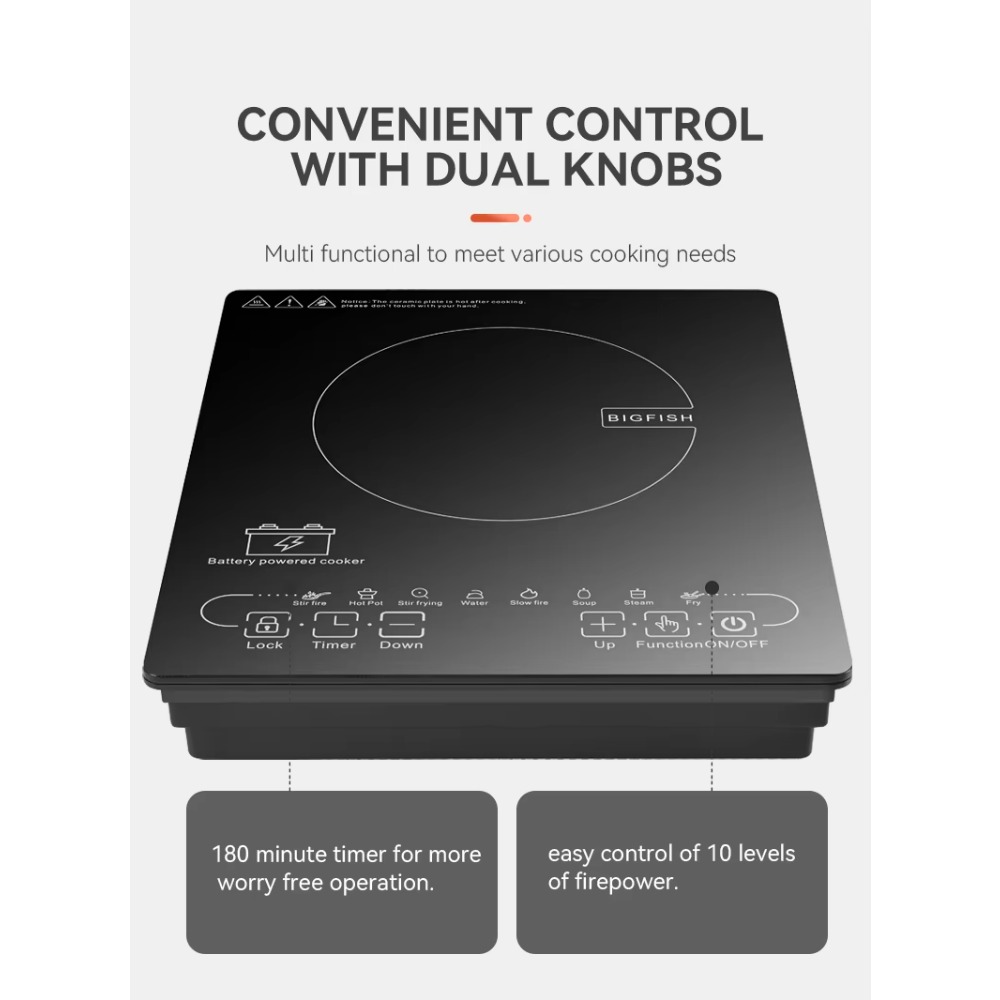 Cuisinière à induction solaire - Induction Cooktop Portable avis et prix