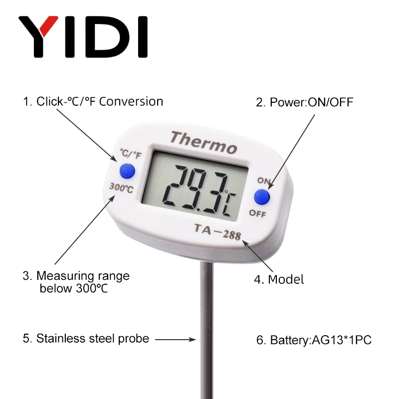 TA288 LCD thermomètre alimenta - Kitchen Appliances Video avis et prix