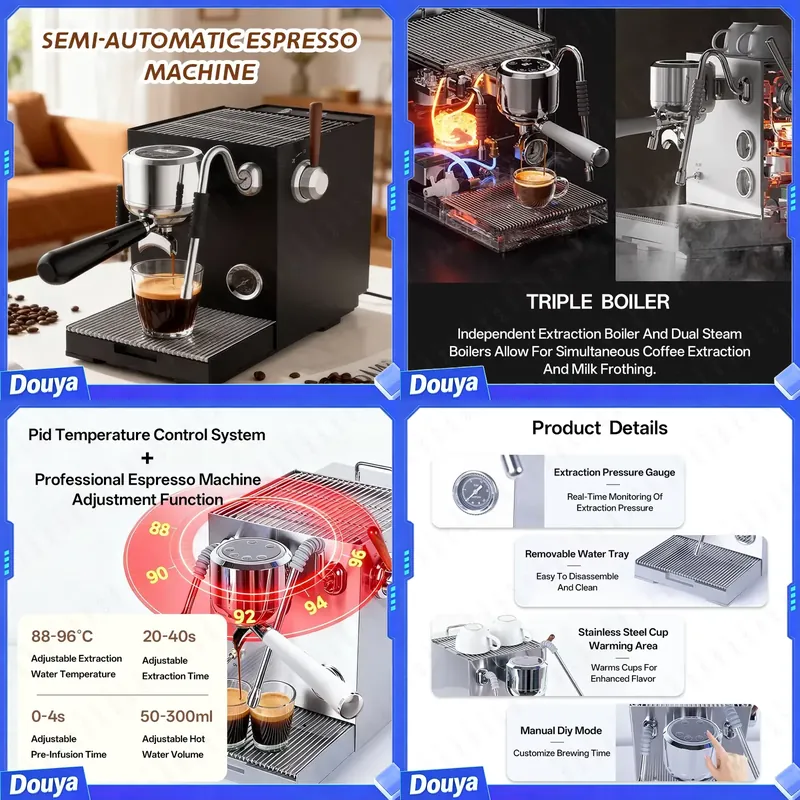 Machine à espresso semi-automa - Coffee Maker avis et prix